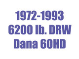 1972-1993 6200 lb DRW Dana 60HD